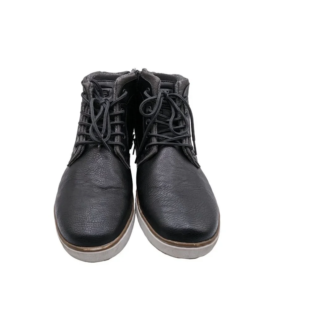 Day Five Mens Black Lace Up and Zip  /Maverick Chukka Boots shoes Size 12M